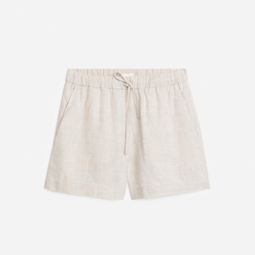 Arket Beige Linen Shorts